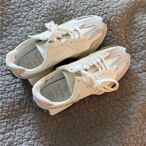 New Balance White and Gray Women's Sneaker